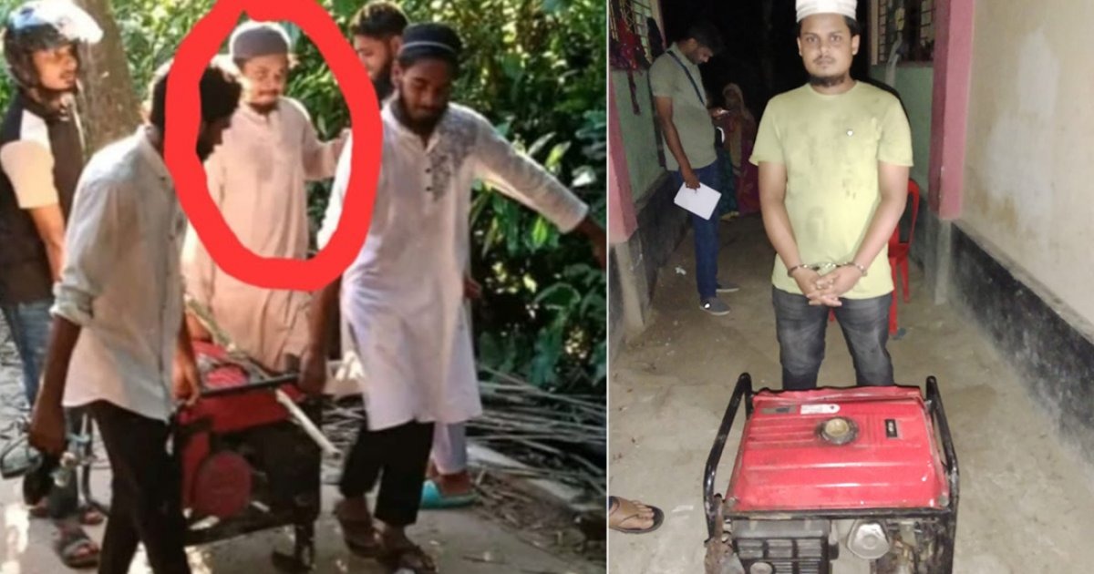 নুরাল পাগলার দরবার থেকে চুরি করা জেনারেটরসহ যুবক গ্রেপ্তার